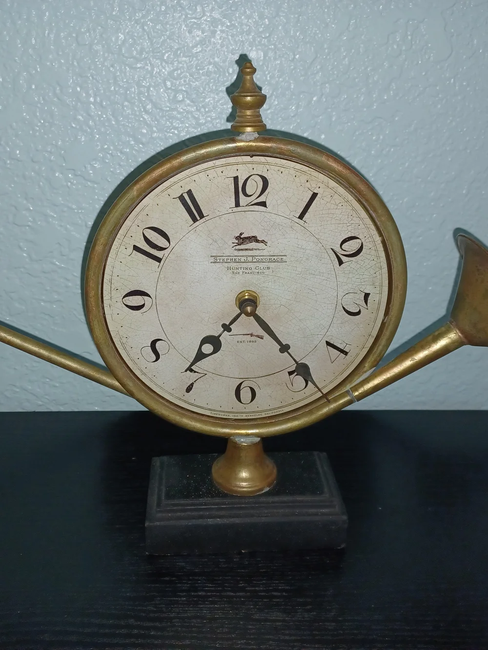 Brass Timeworks Mantel Horn Clock